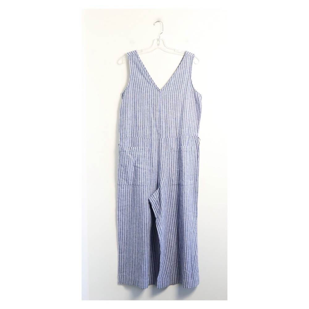 beachlunchlounge Blue and White Striped Jumpsuit - Picture 2 of 11